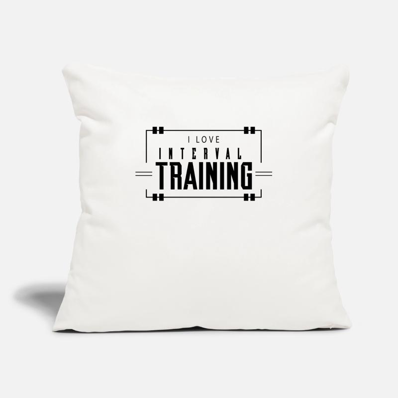 Team endurance training interval training interval Sofa pillowcase 17,3'' x 17,3'' (45 x 45 cm)
