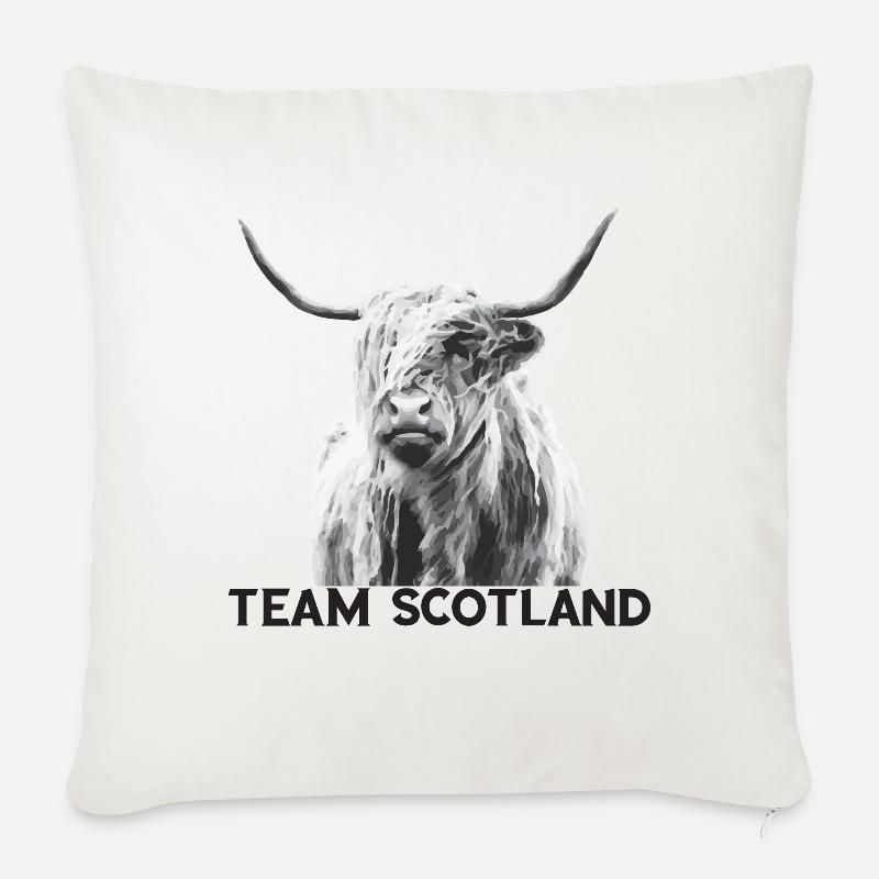 Scotland - Sofakissenbezug 45 x 45 cm - Naturweiß 