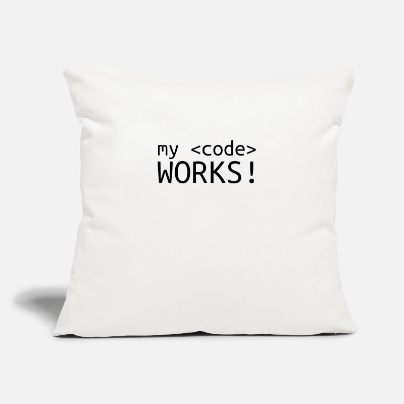 Mein Code funktioniert Programmieren Informatik Sofakissenbezug 45 x 45 cm