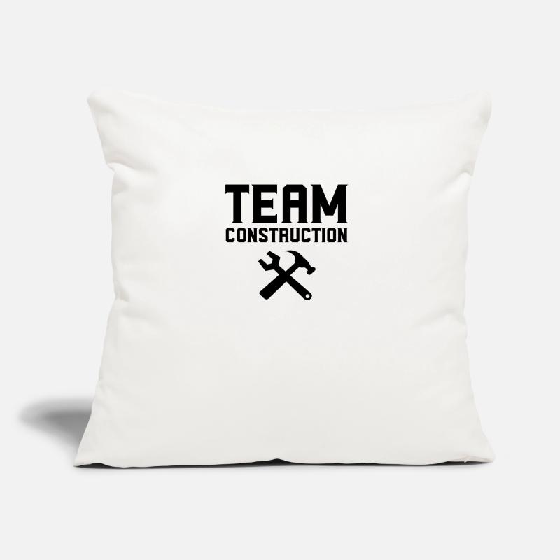 Team construction site construction work occupation construction workers construction Sofa pillowcase 17,3'' x 17,3'' (45 x 45 cm)