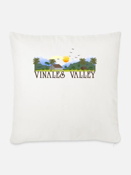 Vinales Tal - Sofakissenbezug 45 x 45 cm - Naturweiß 