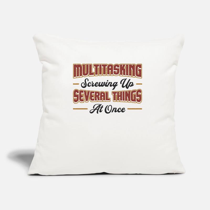 Multitasking Multiple Things Sofa pillowcase 17,3'' x 17,3'' (45 x 45 cm)