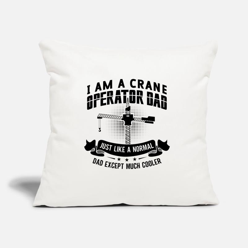 Crane operator Work Construction worker Crane gift idea Sofa pillowcase 17,3'' x 17,3'' (45 x 45 cm)
