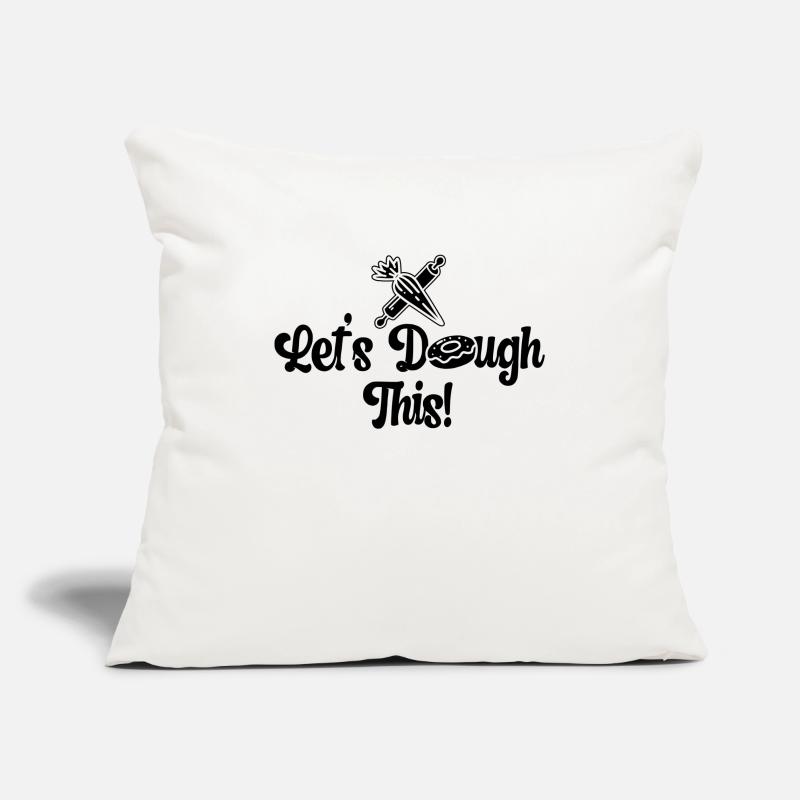 Let's Dough This Baker Baking Cupcake Bakery Cake Sofa pillowcase 17,3'' x 17,3'' (45 x 45 cm)