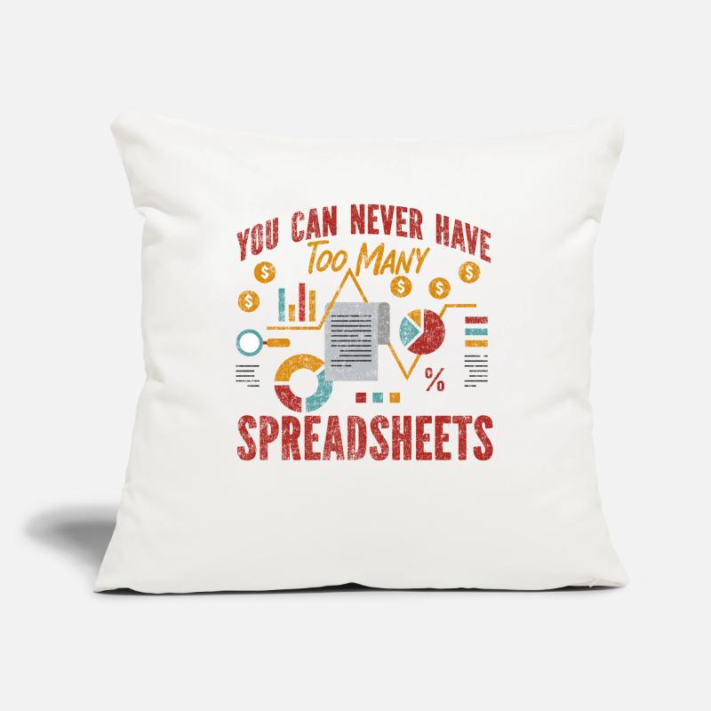 Comptable Comptable Comptable Housse de coussin décorative 45 x 45 cm