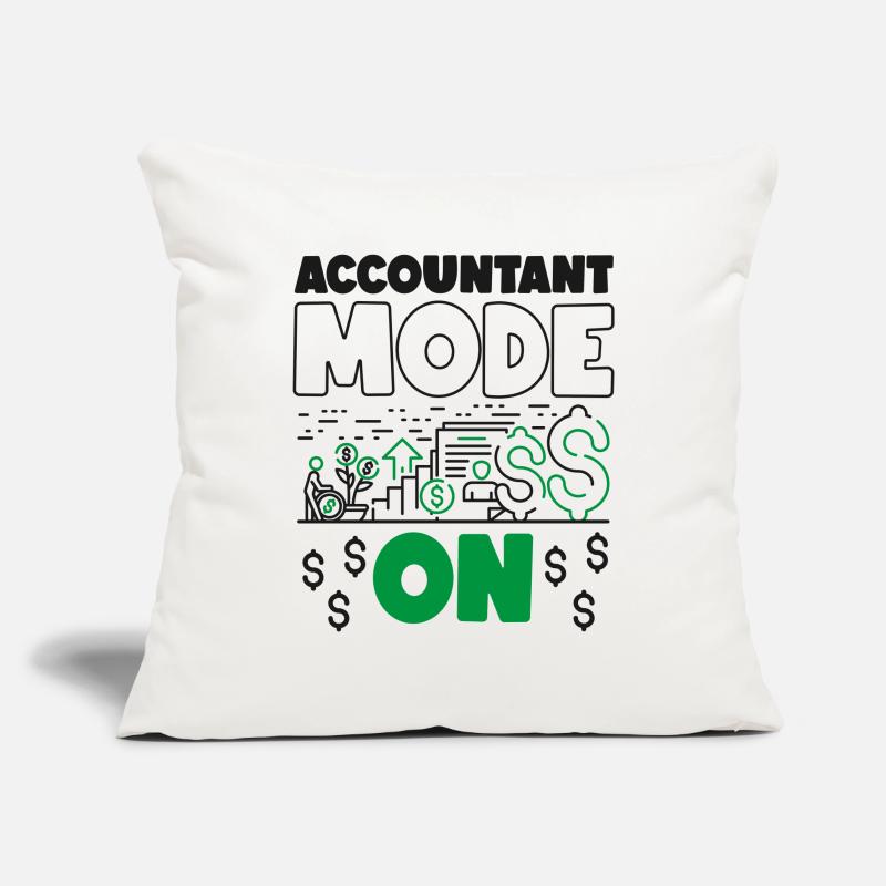 Comptable Comptable Comptable Housse de coussin décorative 45 x 45 cm