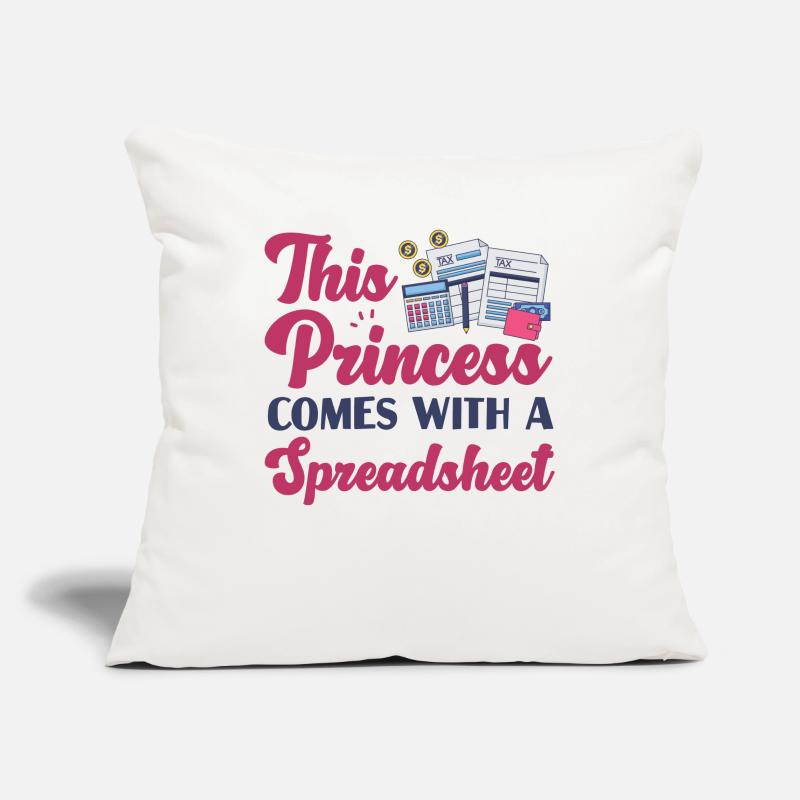 Comptable Comptable Comptable Housse de coussin décorative 45 x 45 cm