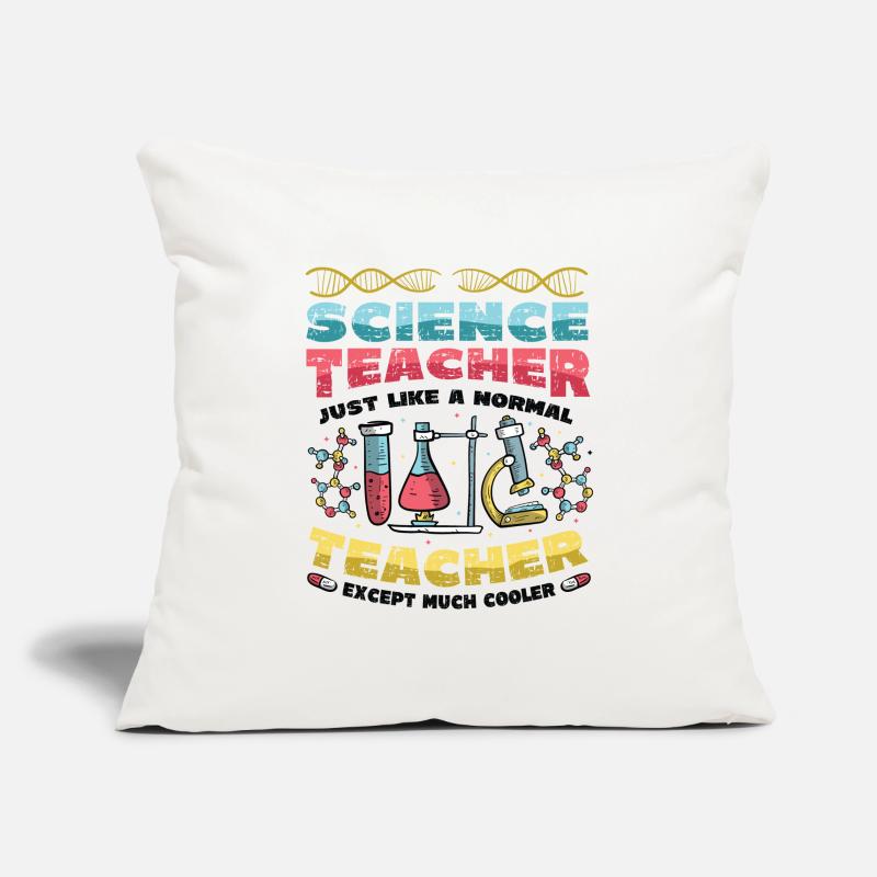 Prof de sciences, beaucoup plus cool. Housse de coussin décorative 45 x 45 cm