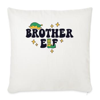 Brother Elf Matching Family Christmas Group Xmas - Sofa pillowcase 17,3'' x 17,3'' (45 x 45 cm) - natural white - Front