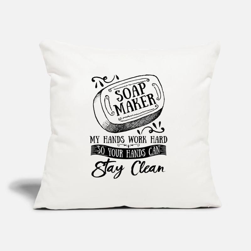 Soap Maker My Hands Work Saponification Soap Maker Sofa pillowcase 17,3'' x 17,3'' (45 x 45 cm)