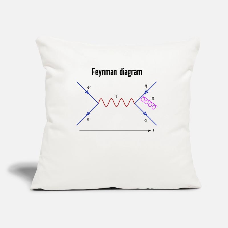Feynman Diagram Physics Quantum Fields Physics Sofakissenbezug 45 x 45 cm
