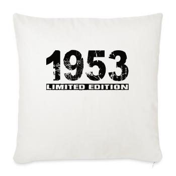 Édition limitée 1953 - Housse de coussin décorative 45 x 45 cm - blanc nature - Devant
