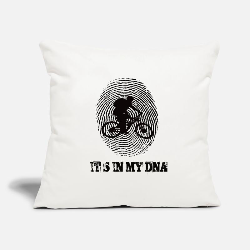 VTT c’est dans mon ADN Housse de coussin décorative 45 x 45 cm