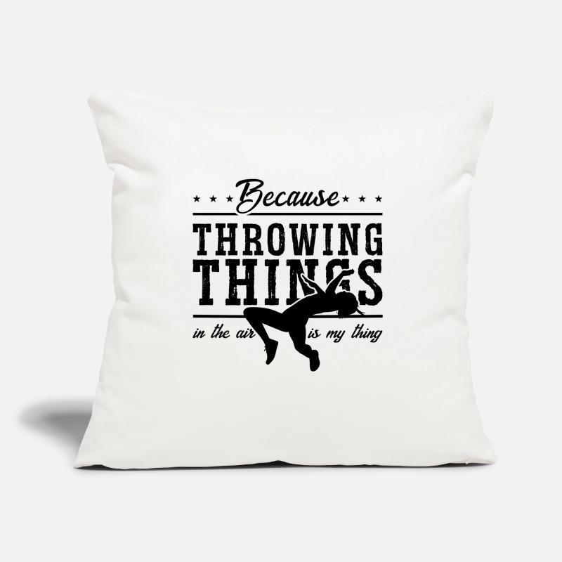 Parce que lancer des choses dans la course Running Sprinter Housse de coussin décorative 45 x 45 cm