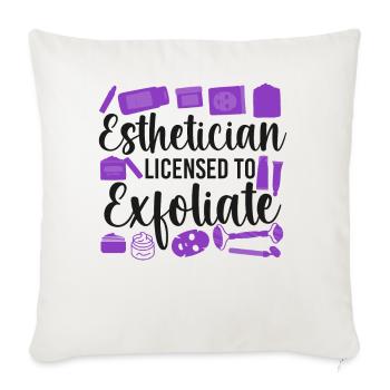 Cute Licensed Esthetician Skincare - Sofakissenbezug 45 x 45 cm - Naturweiß  - Vorne