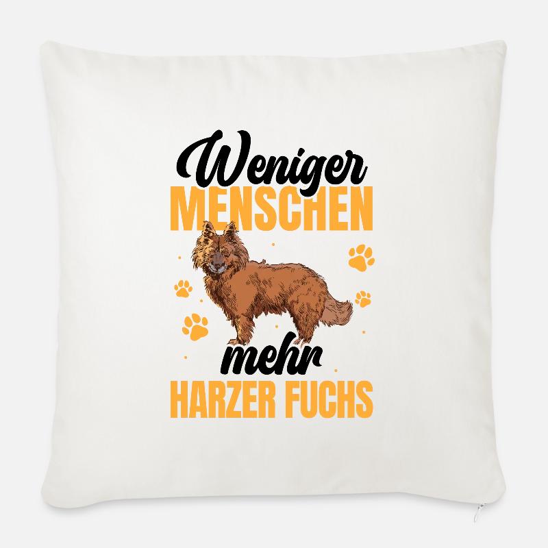 Mehr Harzer Fuchs altdeutscher Hütefuchs - Sofakissenbezug 45 x 45 cm - Naturweiß