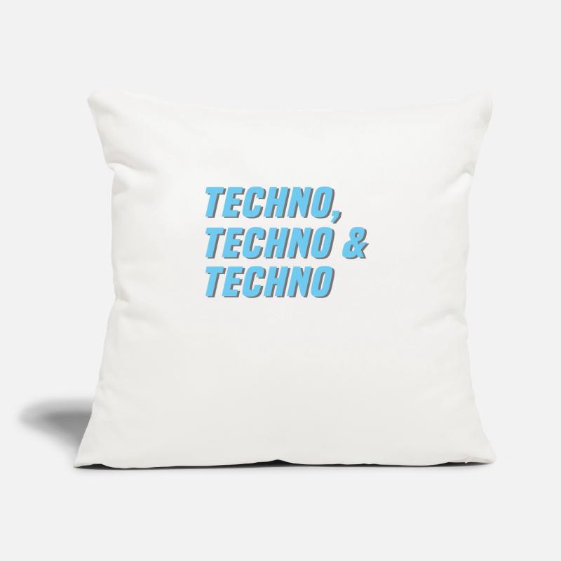 Techno Techno Techno Sofakissenbezug 45 x 45 cm
