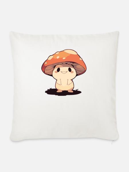 Pilze Pilzsammler Mushrooms Züchter Game-gamer - Sofakissenbezug 45 x 45 cm - Naturweiß