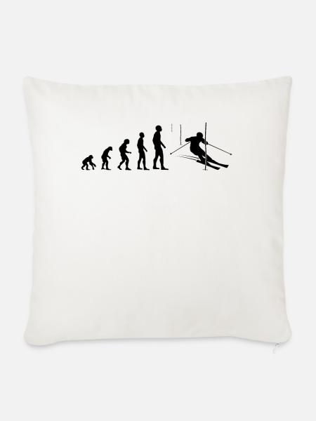 Pisten-Evolution Geschenk - Sofakissenbezug 45 x 45 cm - Naturweiß