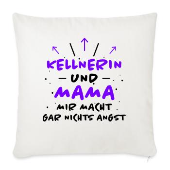 Kellnerin Spruch Beruf Lustiges Kellnerin Geschenk - Sofakissenbezug 45 x 45 cm - Naturweiß  - Vorne