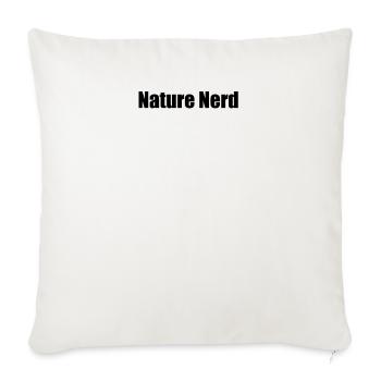 Hiking - Nature Nerd - Sofa pillowcase 17,3'' x 17,3'' (45 x 45 cm) - natural white - Front