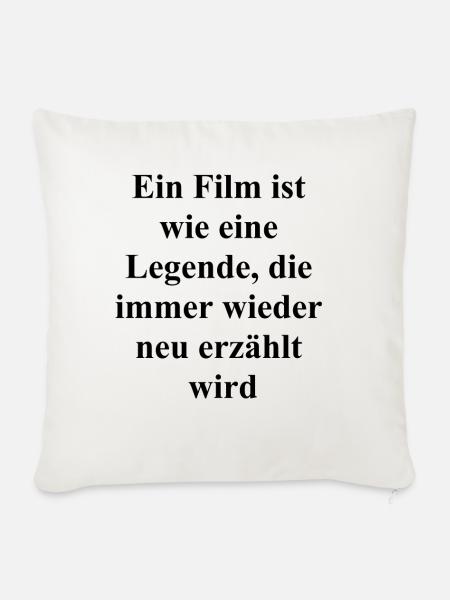 Kultfilm Geschenk - Sofakissenbezug 45 x 45 cm - Naturweiß