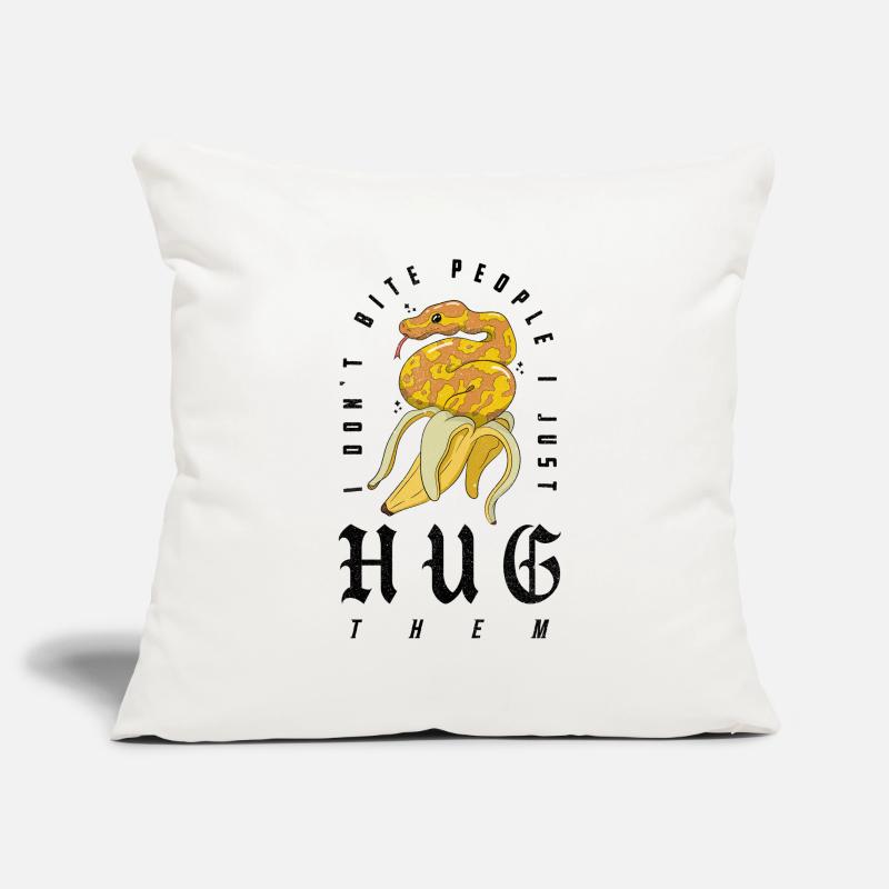 python royal serpent propriétaire banane python royal Housse de coussin décorative 45 x 45 cm