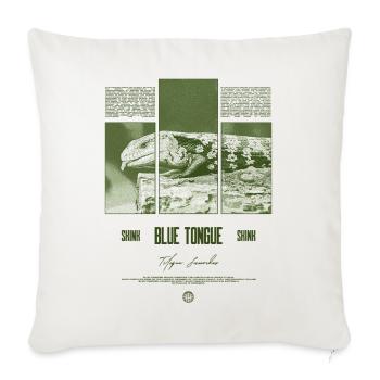 Blue Tongue Skink Reptile Keeper Streetwear - Sofakissenbezug 45 x 45 cm - Naturweiß  - Vorne