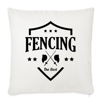 Fechten Das beste Vintage-Fechtwappen - Sofakissenbezug 45 x 45 cm - Naturweiß  - Vorne