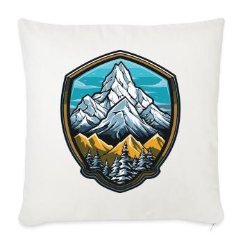 Berge Mountains - Sofa pillowcase 17,3'' x 17,3'' (45 x 45 cm) - natural white - Front