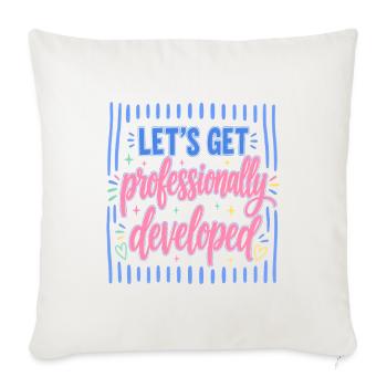 Let's professionally developed - Sofa pillowcase 17,3'' x 17,3'' (45 x 45 cm) - natural white - Front