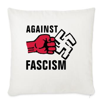 gegen_nazis_012011_f_2c - Sofa pillowcase 17,3'' x 17,3'' (45 x 45 cm) - natural white - Front