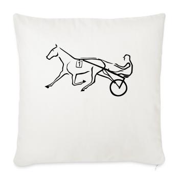 Trotting horse - Sofa pillowcase 17,3'' x 17,3'' (45 x 45 cm) - natural white - Front