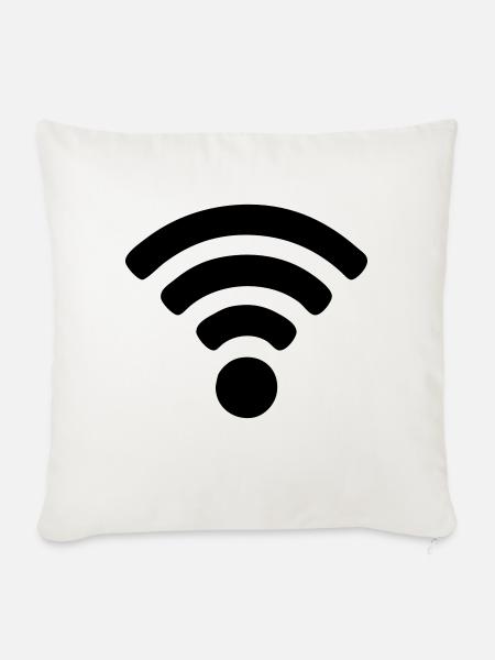 Wi-fi - Sofakissenbezug 45 x 45 cm - Naturweiß 