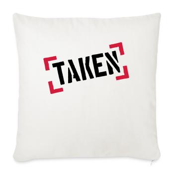 pinces tampons cadre cool bals 100 pour cent ta - Housse de coussin décorative 45 x 45 cm - blanc nature - Devant