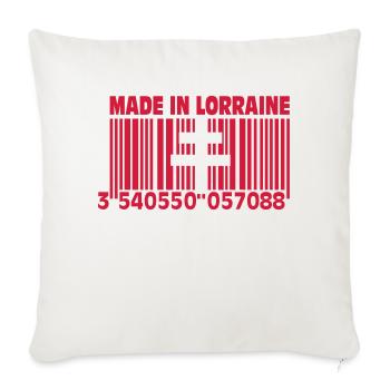 Made in Lothringen II - Sofakissenbezug 45 x 45 cm - Naturweiß  - Vorne