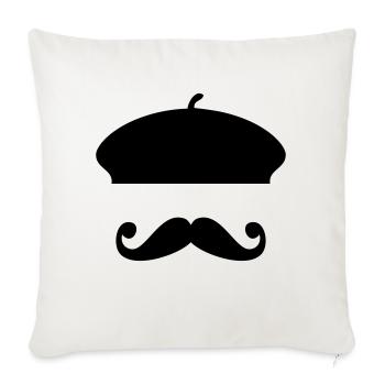 The French touch - Sofa pillowcase 17,3'' x 17,3'' (45 x 45 cm) - natural white - Front