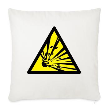 explosion - Sofakissenbezug 45 x 45 cm - Naturweiß  - Vorne