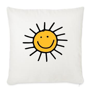 Sun - Sofa pillowcase 17,3'' x 17,3'' (45 x 45 cm) - natural white - Front