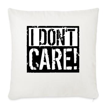 je ne m'inquiète pas - Housse de coussin décorative 45 x 45 cm - blanc nature - Devant