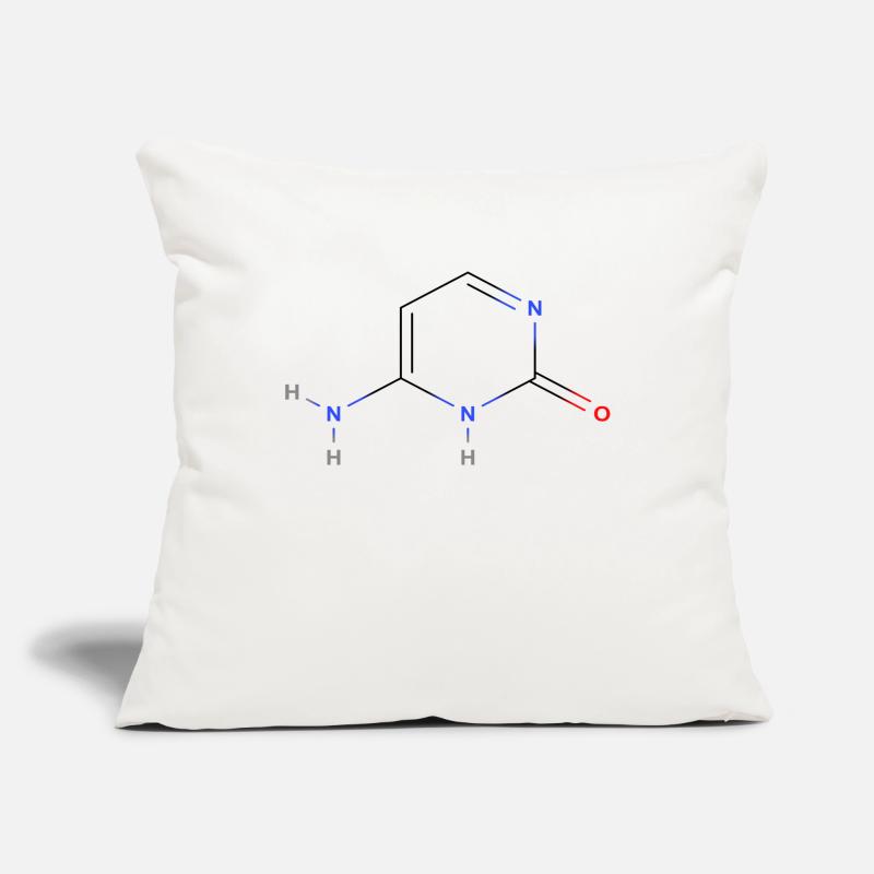 Cytosine Molecule - Colored Structural Formula Sofa pillowcase 17,3'' x 17,3'' (45 x 45 cm)