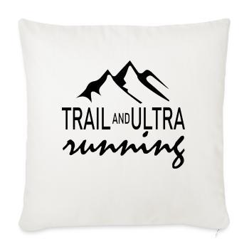Marathon Running Run jogging - Sofa pillowcase 17,3'' x 17,3'' (45 x 45 cm) - natural white - Front