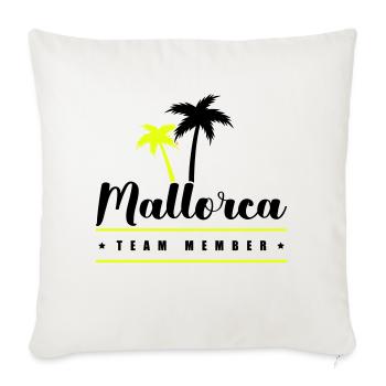 Mallorca Team Member - Sofa pillowcase 17,3'' x 17,3'' (45 x 45 cm) - natural white - Front
