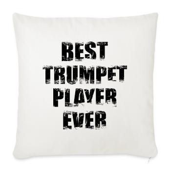Best Trumpeter - Sofa pillowcase 17,3'' x 17,3'' (45 x 45 cm) - natural white - Front
