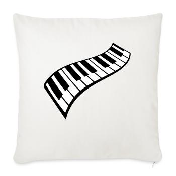 Piano Keys Instrument Playing Classical Music - Sofa pillowcase 17,3'' x 17,3'' (45 x 45 cm) - natural white - Front