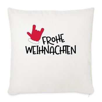 Merry Christmas - Sofa pillowcase 17,3'' x 17,3'' (45 x 45 cm) - natural white - Front