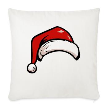 weihnachten nikolaus mütze - Sofakissenbezug 45 x 45 cm - Naturweiß  - Vorne