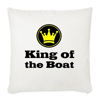 Boot - Sofakissenbezug 45 x 45 cm - Naturweiß  - Vorne