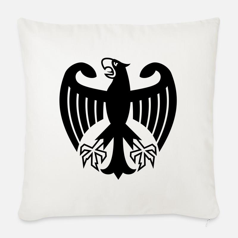 Deutschland Adler - Sofakissenbezug 45 x 45 cm - Naturweiß 