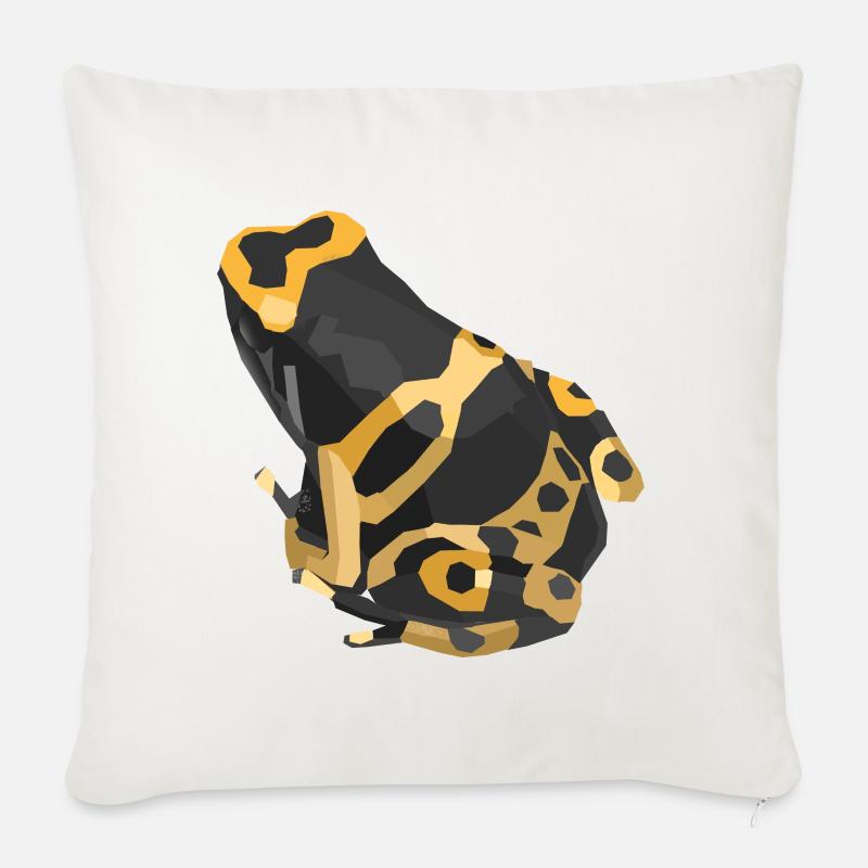 Hummelfrosch Geometrisches Design - Sofakissenbezug 45 x 45 cm - Naturweiß 